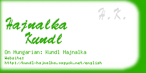 hajnalka kundl business card